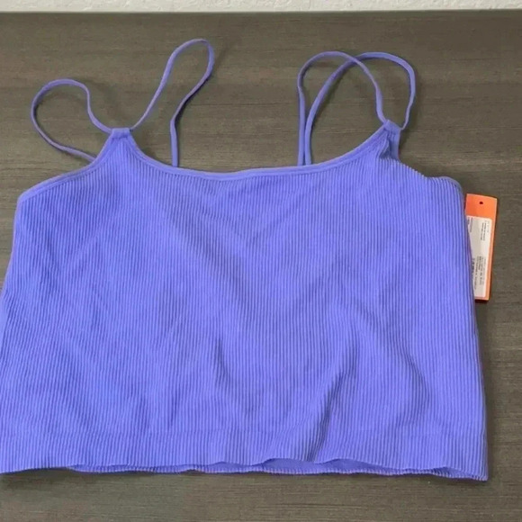 Colsie Women’s Purple Ribbed Seamlesss Brami Size 1X - Picture 4 of 10